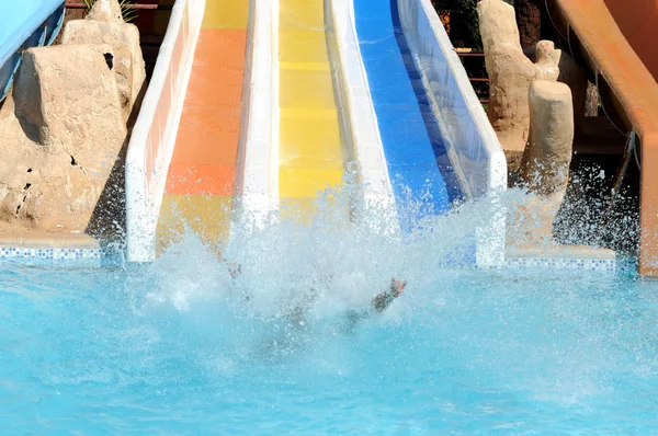 Fun in aqua park — Stock Photo, Image