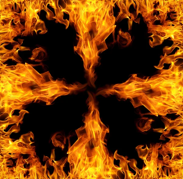 Négyzet alakú lángok — Stock Fotó