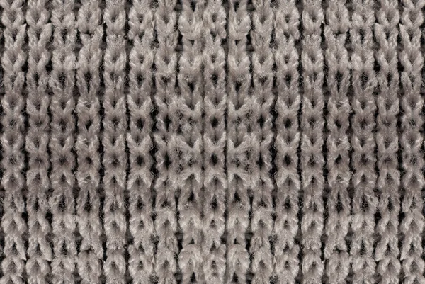 Macro de una textura de algodón gris — Foto de Stock