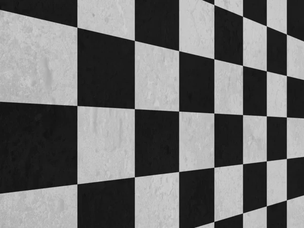 Large black and white checker floor background pattern — Stock Photo, Image