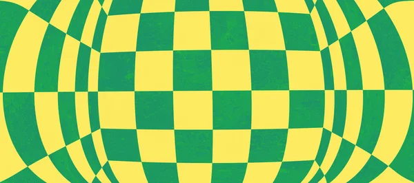抽象的绿色棋盘的纹理 — 图库照片