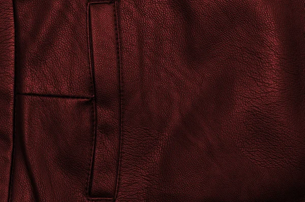 Bolsillo de cuero negro y rojo — Foto de Stock