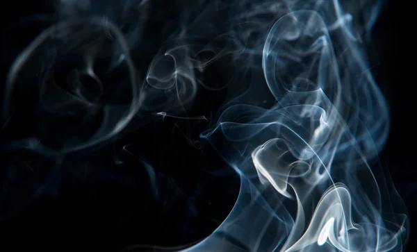 Abstract smoke isolated on black — Stock Photo, Image