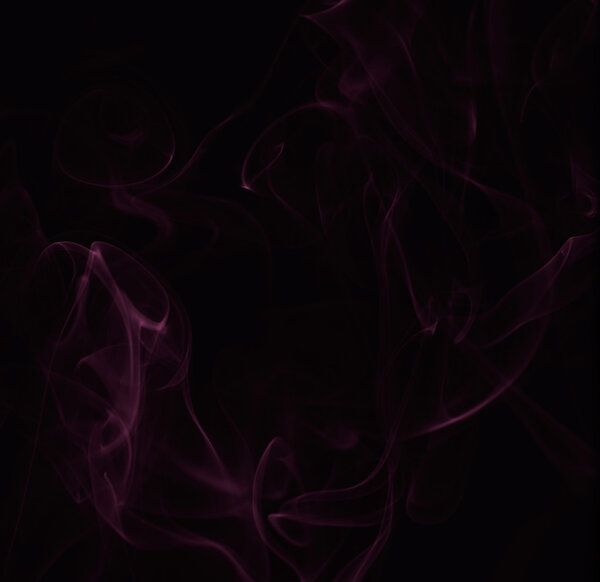 Abstrac purplet smoke isolated on black