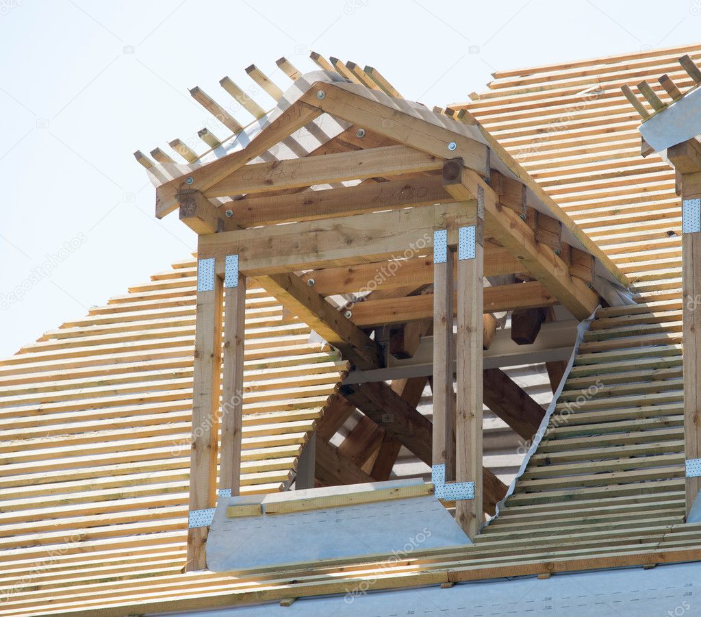 wooden roof construction
