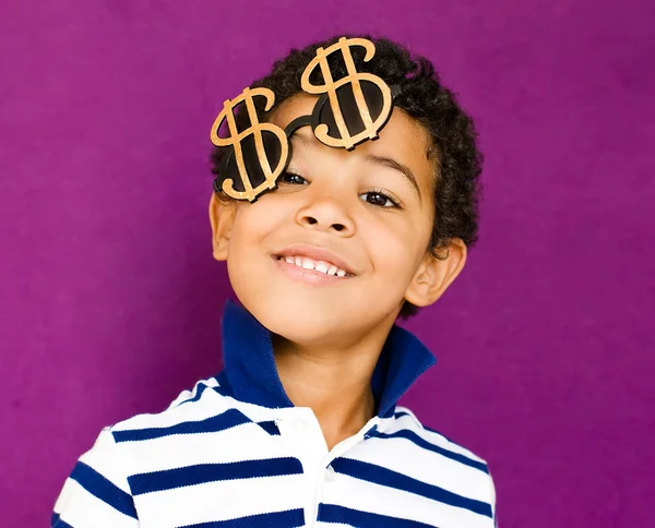 Smiling american african boy — Stock Photo, Image