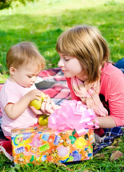 Present for baby — Stock Photo, Image