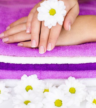 kadın el üzerinde çiçek