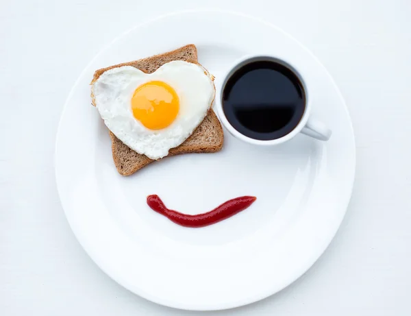 Breakfast with love — Stock Photo, Image