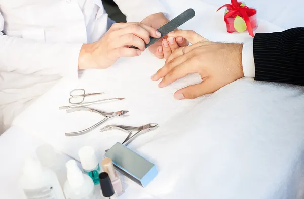 Manicura masculina —  Fotos de Stock