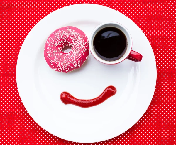 Petit déjeuner avec sourire — Photo