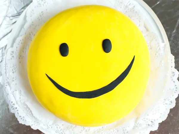 Ciasto słodki uśmiech — Zdjęcie stockowe