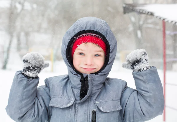 Divertirsi in una giornata invernale — Foto Stock