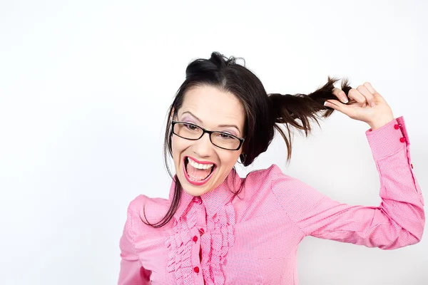 Emocional chica bonita — Foto de Stock