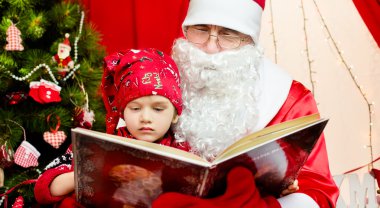 sevimli küçük Noel Baba çocuk