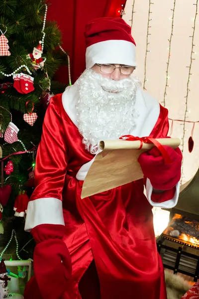 Santa claus i Boże Narodzenie pies — Zdjęcie stockowe