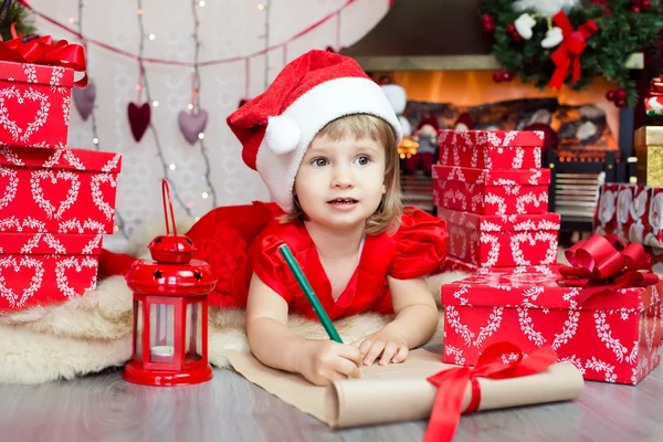 Weihnachtswunschbrief — Stockfoto