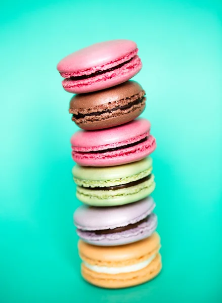 Macarons coloridos franceses tradicionales — Foto de Stock