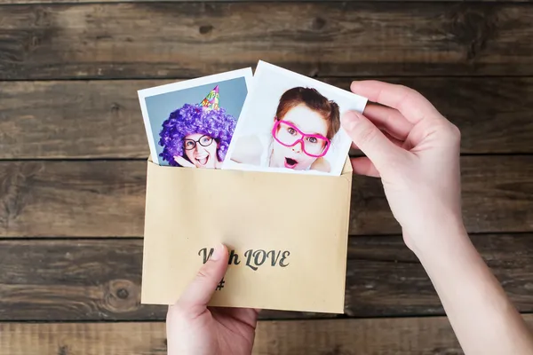 A set of photos as a beautiful keepsake — Stock Photo, Image