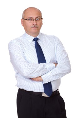 izole yorgun üst düzey iş adamı