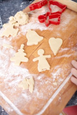 bisküvi için Noel süsleri, mutfakta bir backgrou yapma