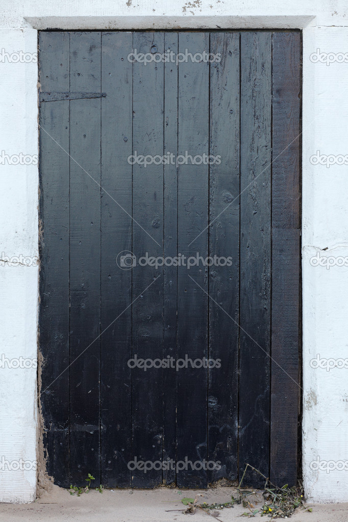 Old wooden door, texture background