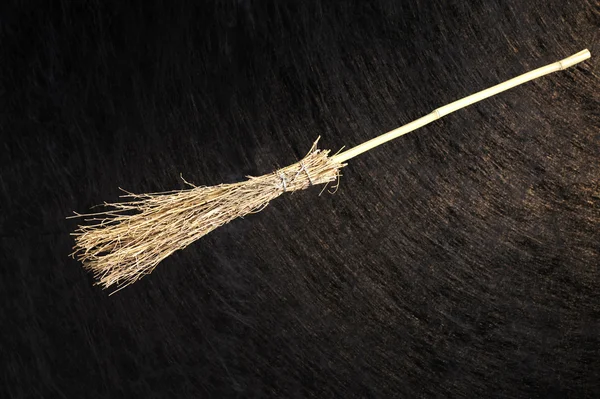 Halloween witch broom — Stock Photo, Image