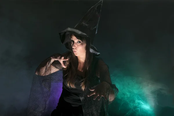 Halloween heks — Stockfoto