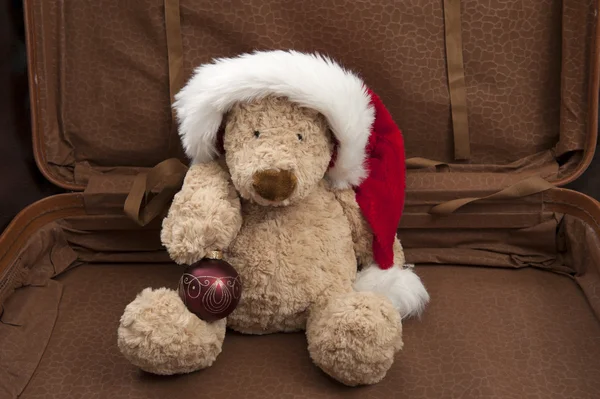 Kerstmis teddy bear — Stockfoto