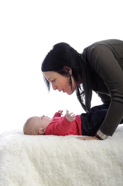 Madre hablando con su bebé —  Fotos de Stock