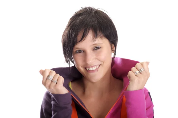 Retrato de una hermosa joven — Foto de Stock