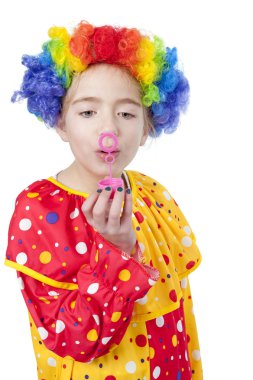 Kız esen hava kabarcıkları Palyaço Kostüm