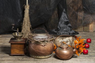 helloween için vintage nesneleri