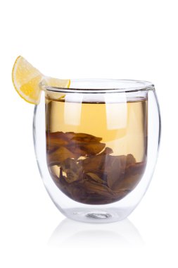 fincan beyaz limonlu yeşil çay