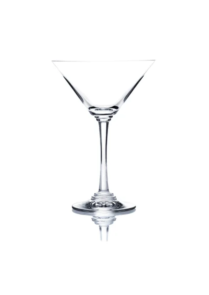 Coctail-Glas vorhanden. Martini-Glas auf Weiß — Stockfoto