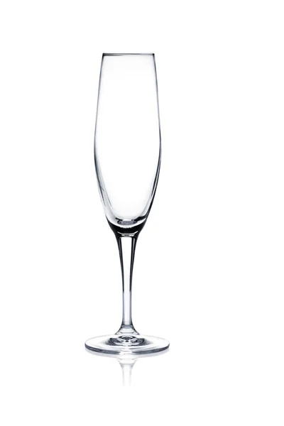 Set de verre à cocktail. Champagne verre vide sur blanc — Photo