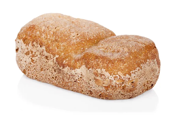 Pane fatto in casa isolato su sfondo bianco — Foto Stock
