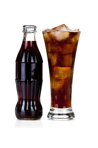 Bottle of cola on white — Stock Photo, Image