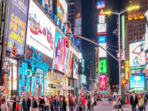 Νέα Υόρκη Στην Times Square — Φωτογραφία Αρχείου