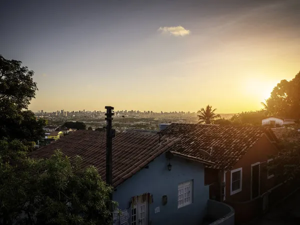 Πόλη Της Olinda Στο Pernambuco Βραζιλία Στο Ηλιοβασίλεμα — Φωτογραφία Αρχείου