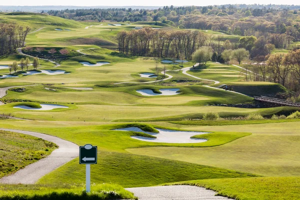 Güzel ve bakımlı bir golf sahası..