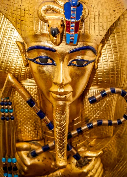 Mısırlı Bir Firavunun Altın Maskesi — Stok fotoğraf
