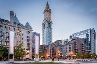 Boston, Massachusetts, ABD 'de gece.