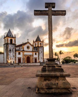 Brezilya 'daki Olinda' nın barok mimarisi..
