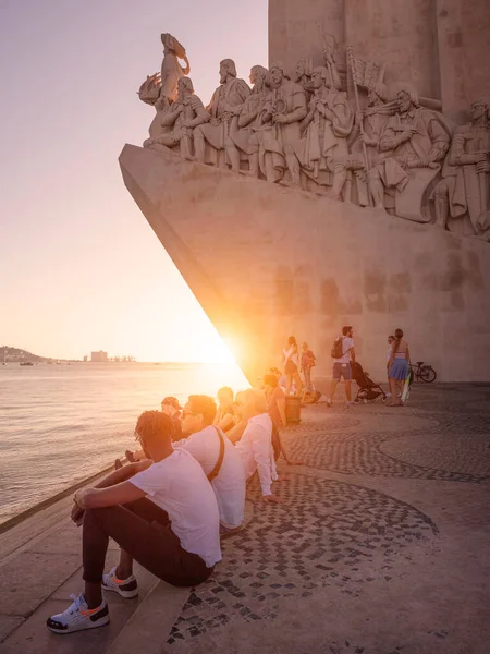 Padrao Dos Descobrimentos纪念碑对葡萄牙里斯本的看法 — 图库照片