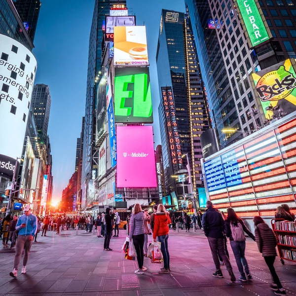 Times Square Στη Νέα Υόρκη Ηπα — Φωτογραφία Αρχείου
