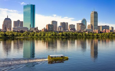 Massachusetts, ABD 'de Boston manzarası.