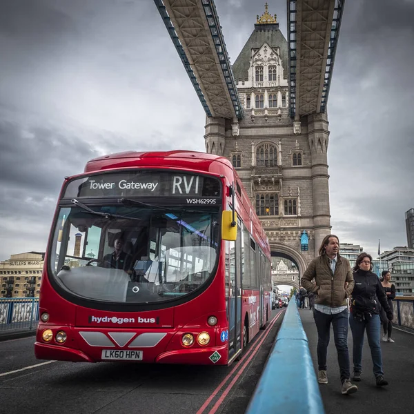 Kilátás London Egyesült Királyságban Tower Bridge — Stock Fotó