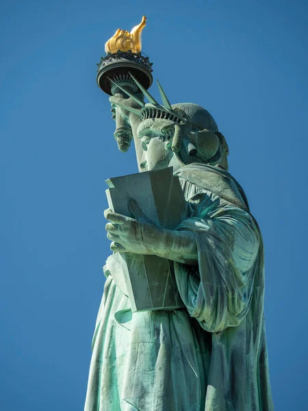 美国纽约市的自由女神像 — 图库照片