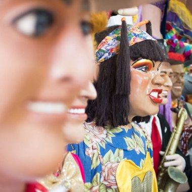 Brezilya Karnaval Dekorasyonu Olinda, Pernambuco, Brezilya.